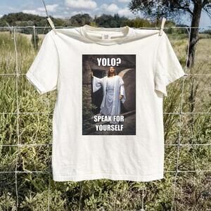 Funny Easter T-Shirt, Yolo Meets  Resurrection - Unique Meme!
